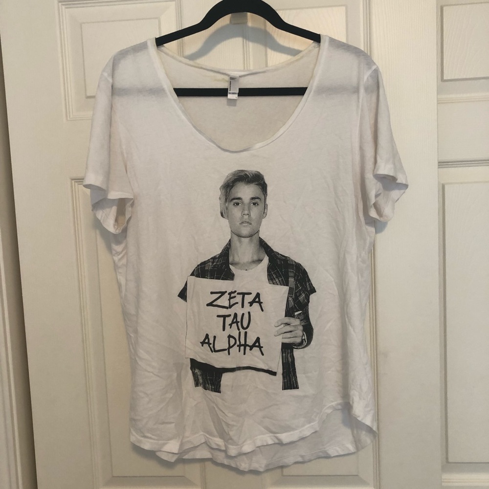 ZTA (zeta tau alpha) Justin Bieber T-shirt